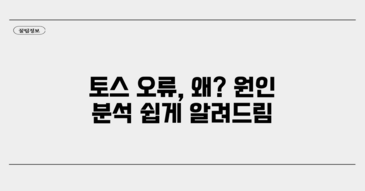 토스 앱 오류 원인 분석