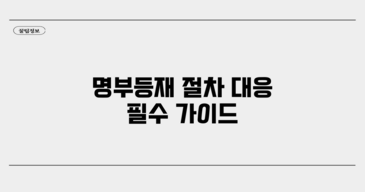 명부등재 후 절차 및 대응 전략