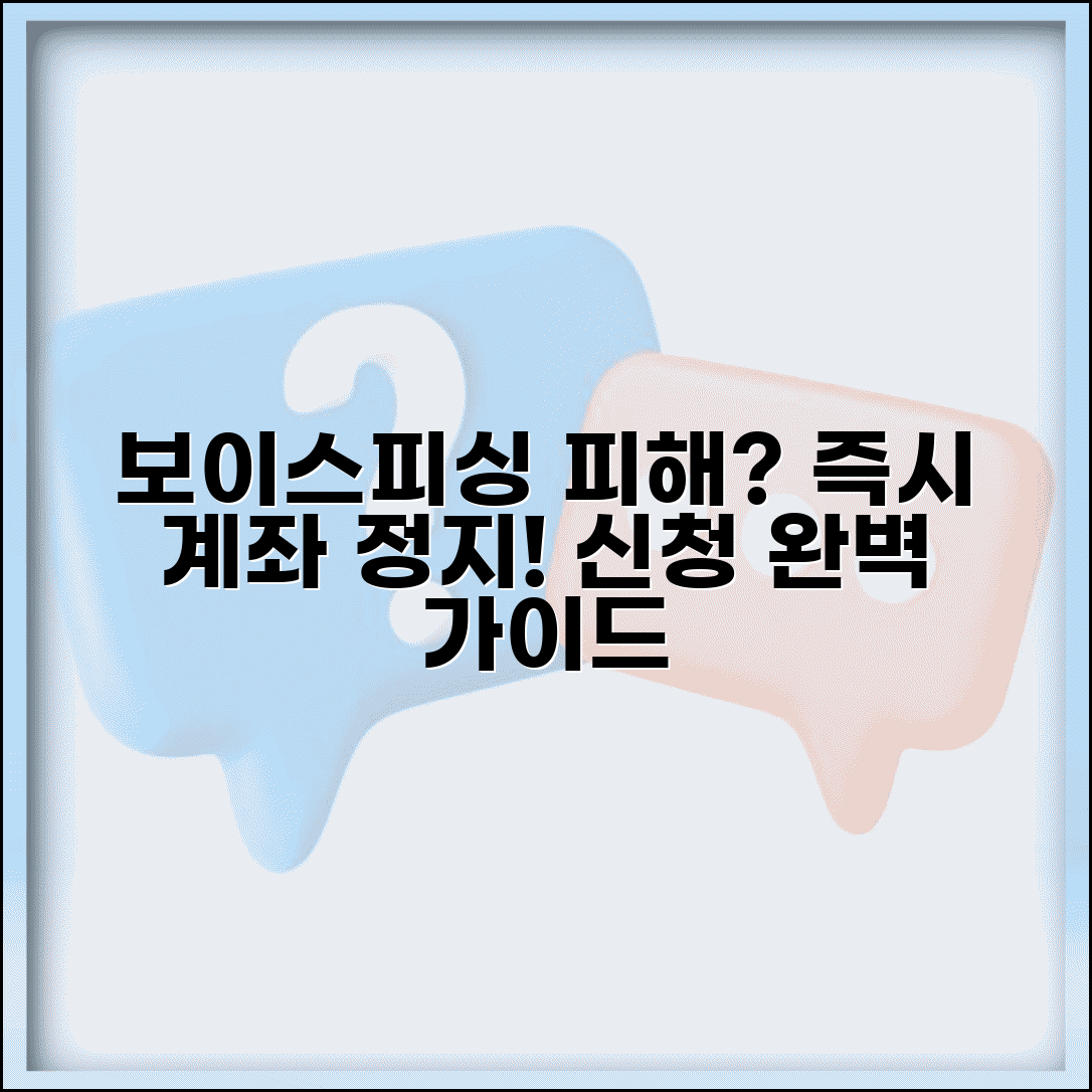 보이스피싱 계좌 지급정지 신청 방법 | 피해 계좌 정지 완벽 신청법