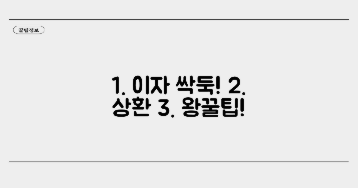 이자 절약과 상환 전략 노하우