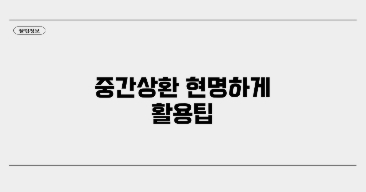 중간상환, 현명하게 활용하기