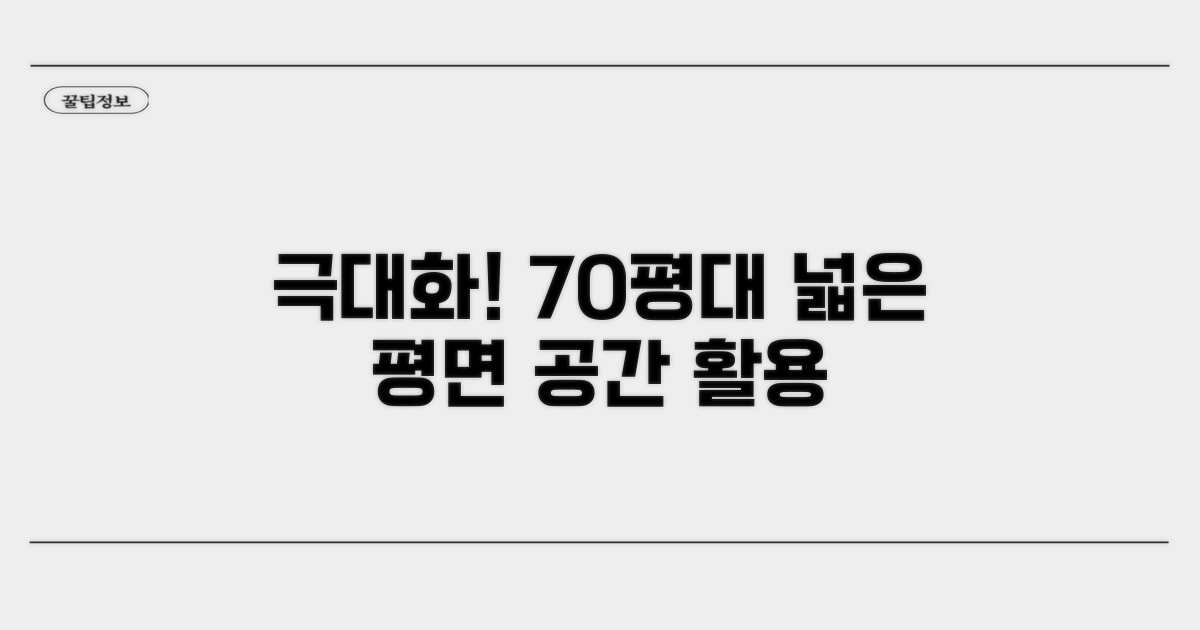 70평 이상 평면, 공간 활용 극대화