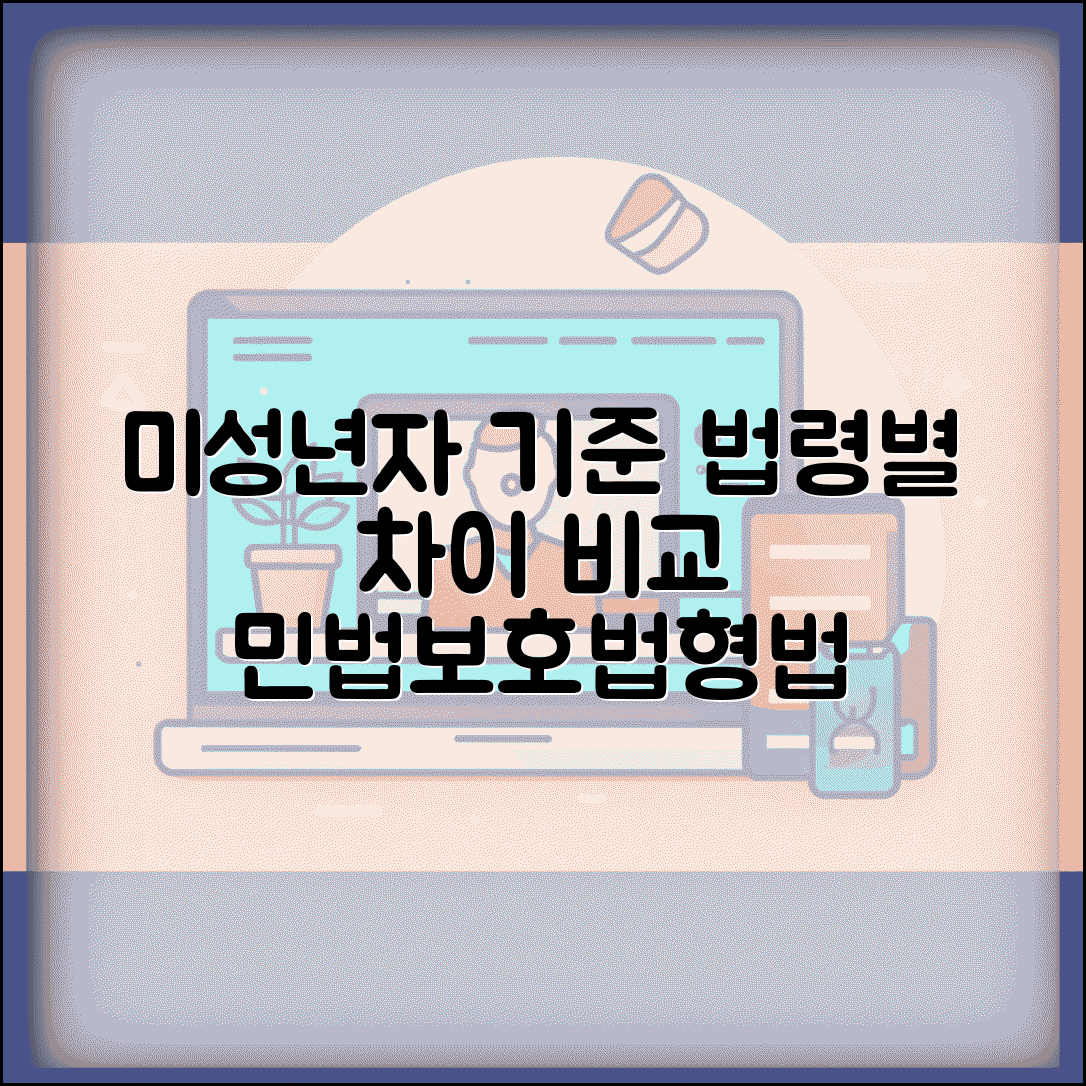 미성년자 기준 법령별 차이 | 민법/청소년보호법/형법 비교 분석