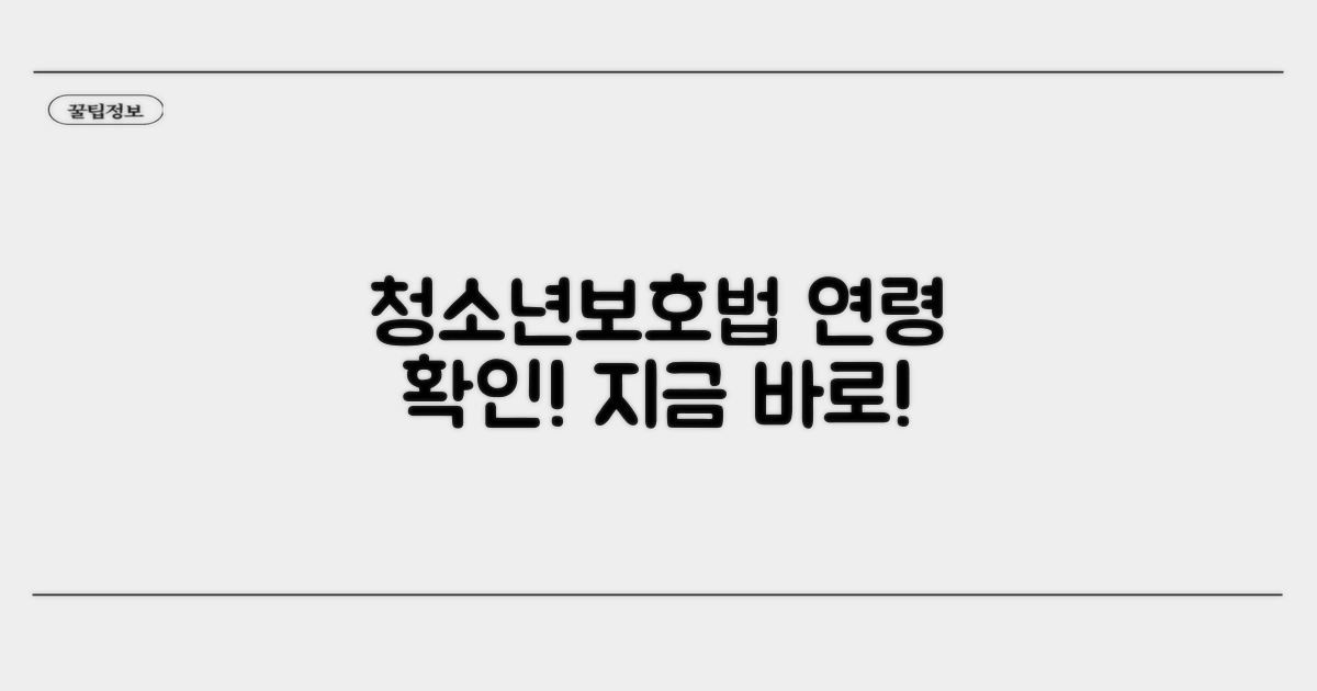 청소년보호법 적용 연령