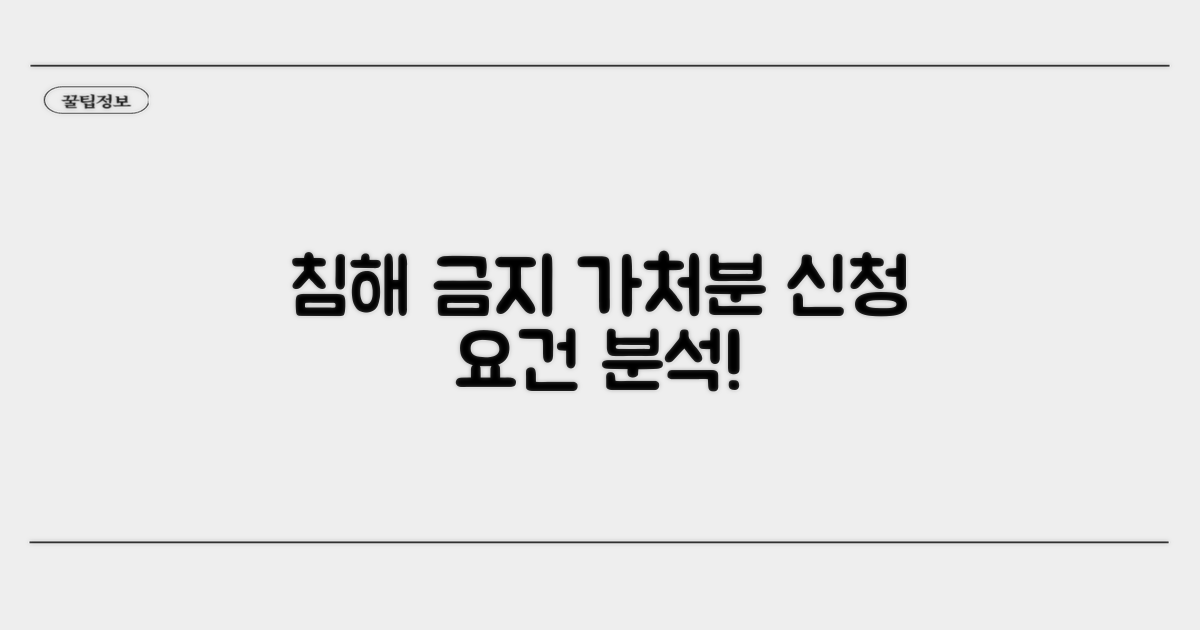 침해 금지 가처분 신청 요건 분석