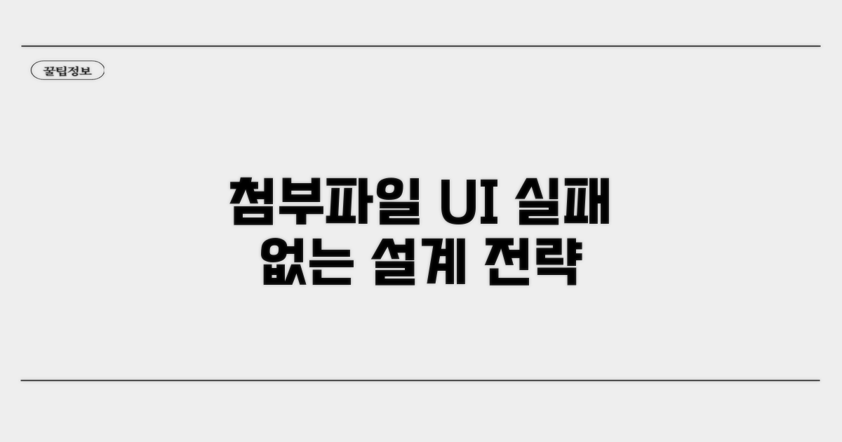 실패 없는 첨부파일 UI 설계 전략
