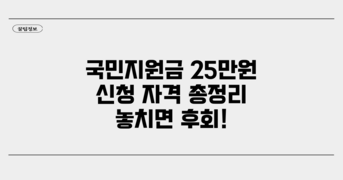 국민지원금 25만원 신청 자격 총정리