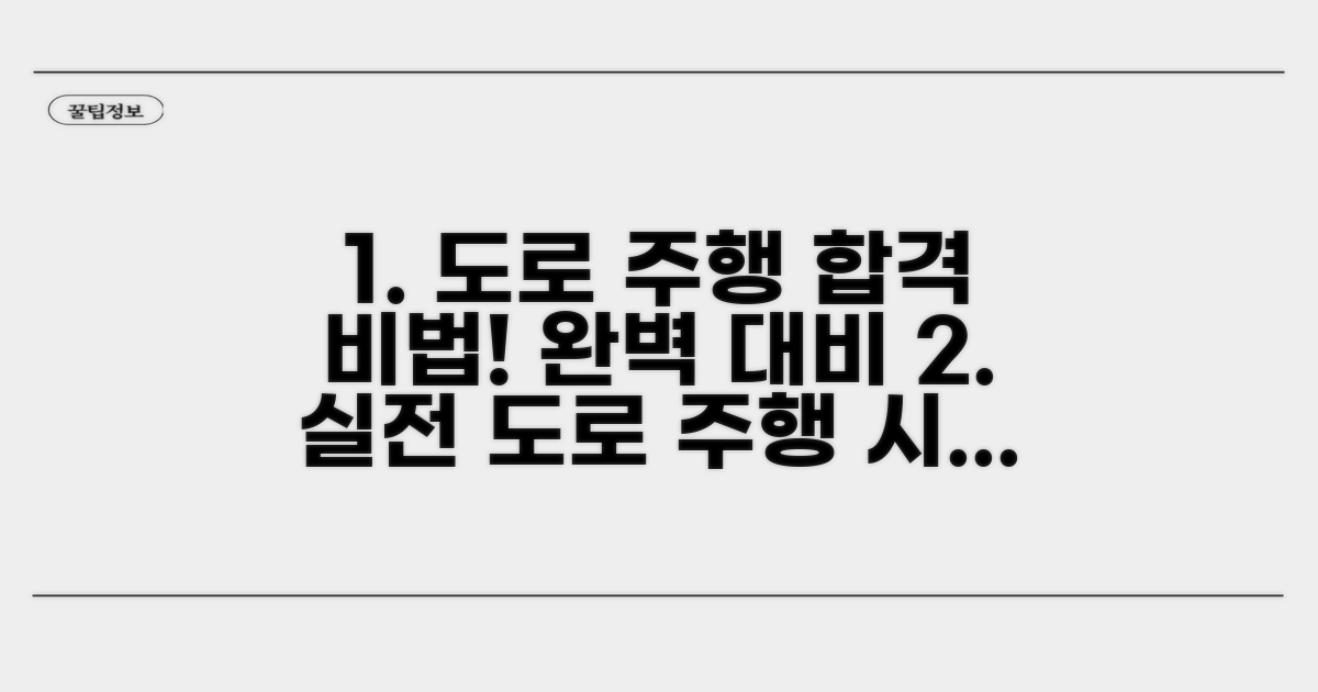 실전 도로 주행 시험 완벽 대비