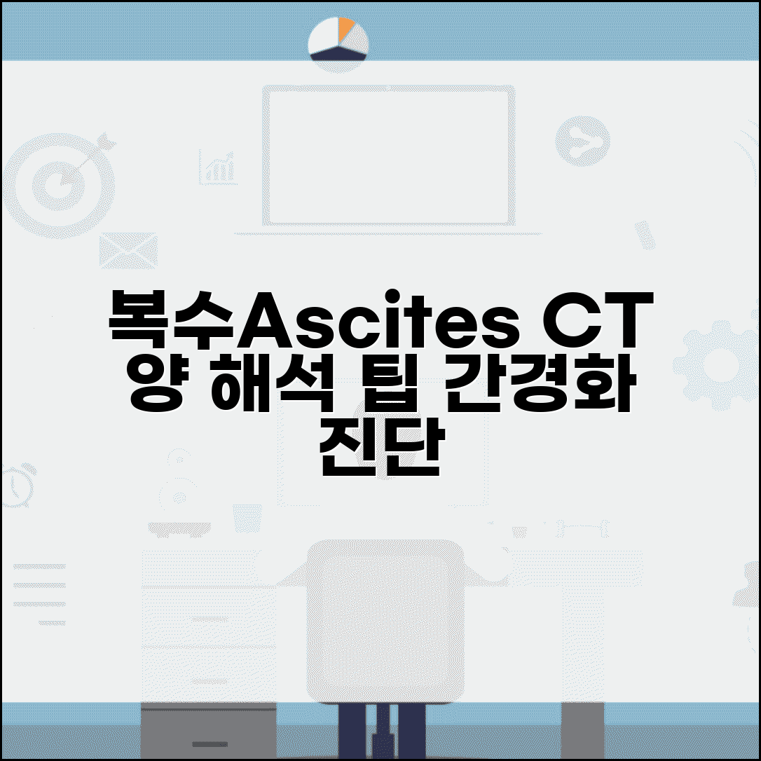 복부 CT로 복수 ascites 양 정도 해석 | 소량, 중등도, 다량 원인과 간경화 진단 팁