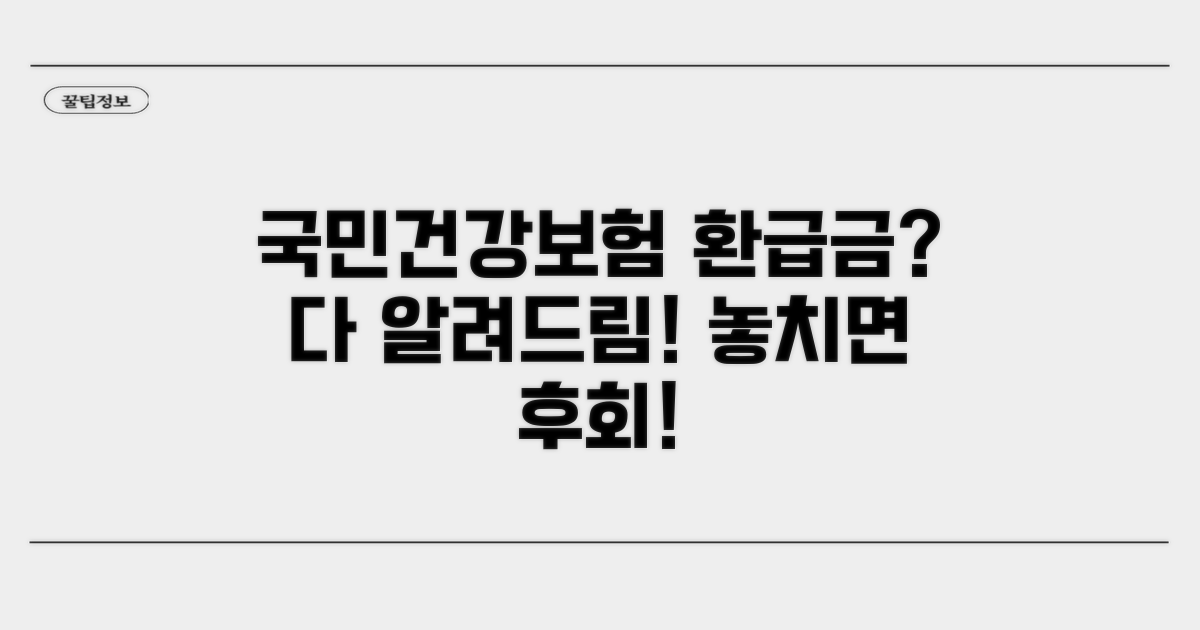 국민건강보험 환급금, 무엇이 궁금해?