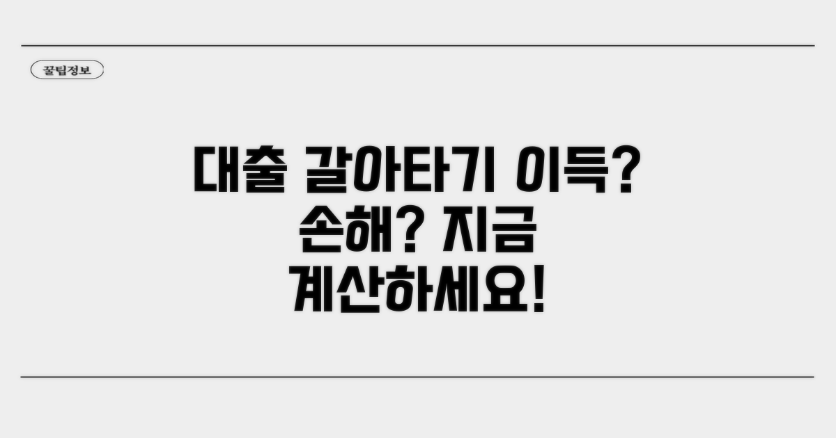 대출 갈아타기, 손익 따져보기