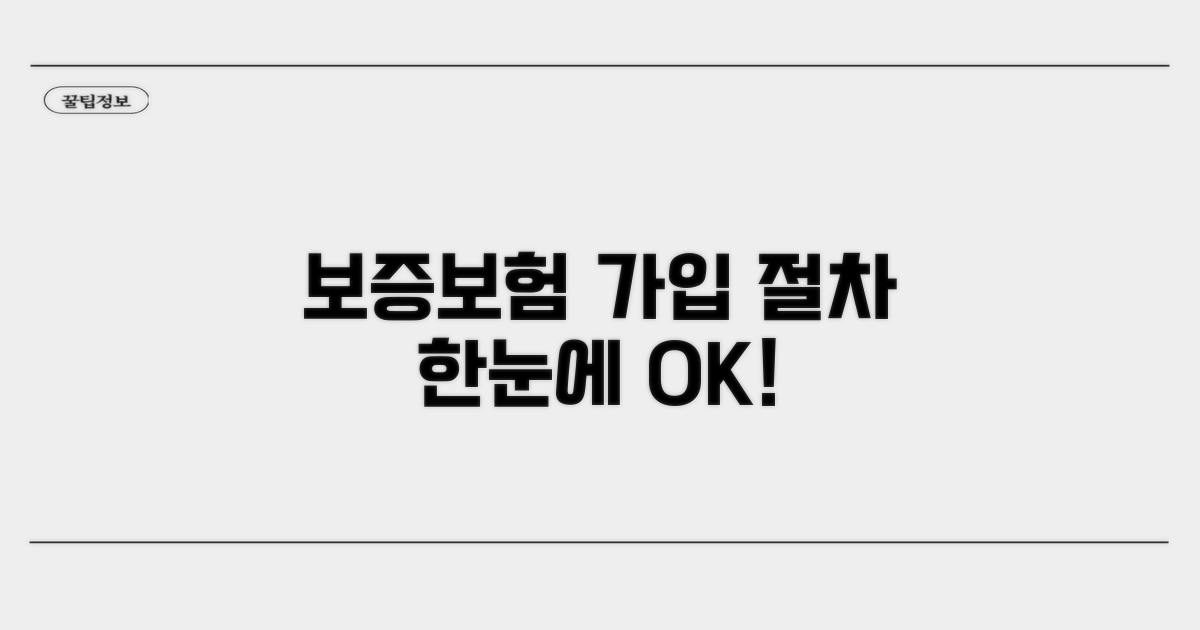 보증보험 가입절차 한눈에 보기