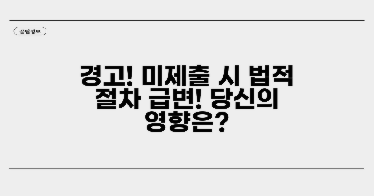 미제출 시 법적 절차 변화와 영향