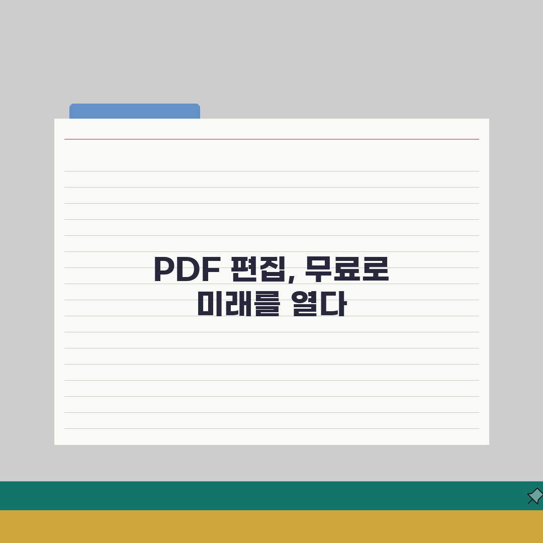 PDF 편집 무료로 하는 방법 | 텍스트/이미지 수정 가이드 A to Z: 5가지 핵심 솔