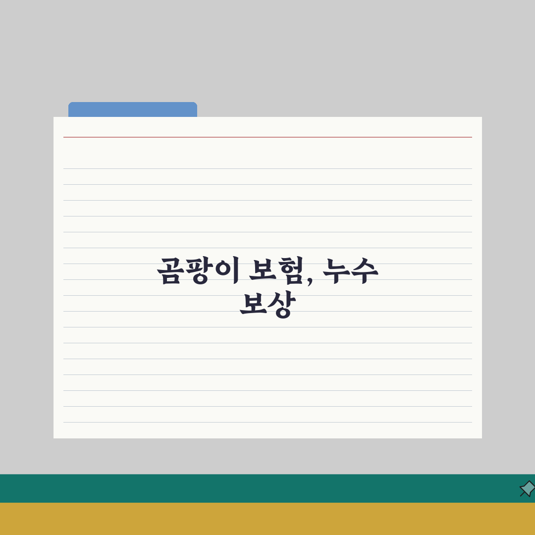벽지 곰팡이 보험청구 | 누수피해/침수보상 + 보험적용 범위 체험기, 직접 해봤어요!