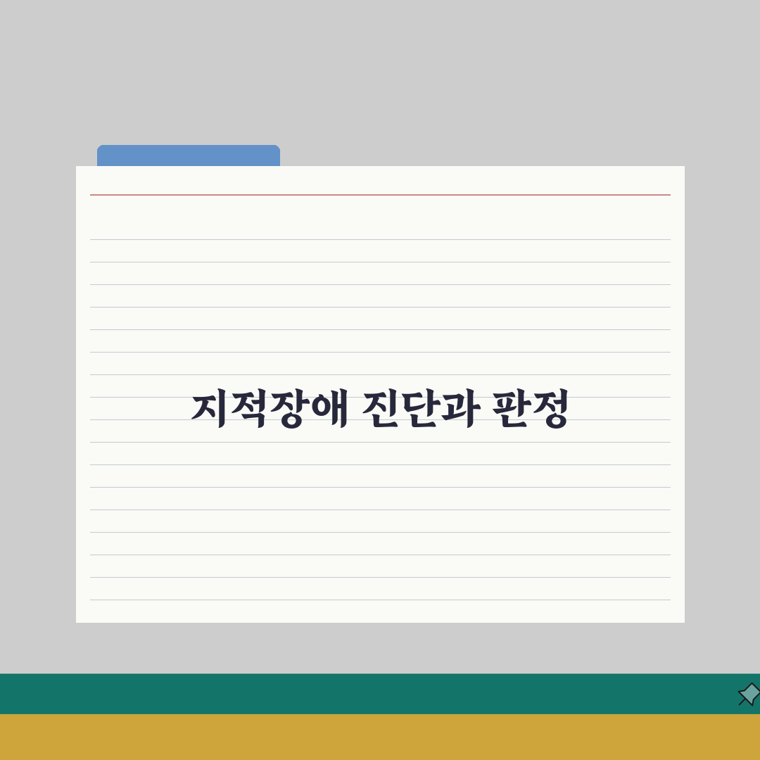 지적장애 진단기준 | 진단 절차 + 장애등급 판정 방법 직접 해봤어요