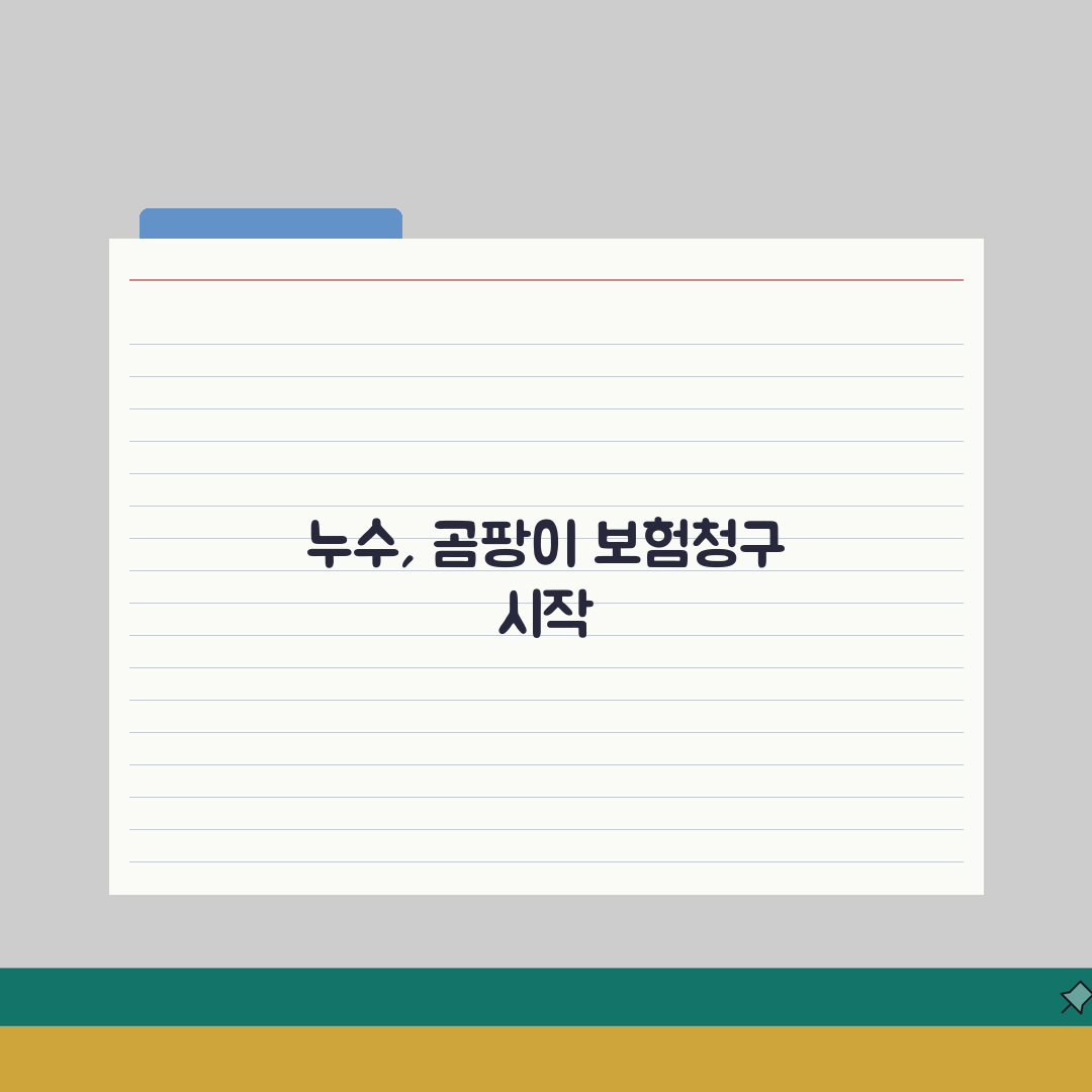벽지 곰팡이 보험청구 | 누수피해/침수보상 + 보험적용 범위 체험기, 직접 해봤어요!